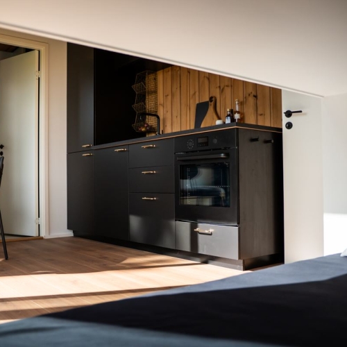Tiny house sommerhus med funktionelt køkken